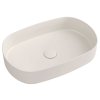 INFINITY OVAL keramické umývadlo na dosku, 55x36cm, Ivory