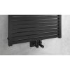 TONDI vykurovacie teleso 600x1690 mm, stredové pripojenie, čierna mat