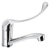 AQUALINE 35 umývadlová batéria s otočnou hubicou, Lekárska páka, chróm