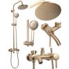 REA - Sprchový set s baterií 150mm Luis kartáčované zlato REA-P7051