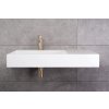 REA - Umyvadlo  Archi 90 CM White na desku - konglomerát REA-U4301