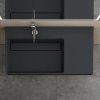 REA - Umyvadlo  Archi 75 CM Grey MATT na desku - konglomerát REA-U4303