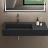 REA - Umyvadlo  Archi 90 CM Grey MATT na desku - konglomerát REA-U4304