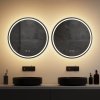 Tutumi - Zrcadlo LED 60cm MMJ BRUSH SILVER HOM-06505