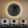 Tutumi - Zrcadlo LED 60cm MMJ BRUSH SILVER HOM-06505