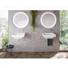 Tutumi - Zrcadlo LED 60cm MMJ BRUSH SILVER HOM-06505