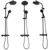 REA - Sprchový set s baterií 150mm BLISS černý REA-P8804