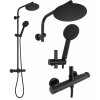 REA - Sprchový set s baterií 150mm BLISS černý REA-P8804