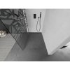 MEXEN/S - Kioto L Sprchová zástěna WALK-IN 70 x 200, bílý vzor, grafit kartáčovaná 800-070-103-66-85