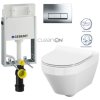 GEBERIT KOMBIFIXBasic vč. chromového tlačítka DELTA 51 + WC CERSANIT CLEANON CREA OVÁL + SEDÁTKO 110.100.00.1 51CR CR1
