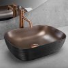 REA - Umyvadlo na desku Belinda COPPER BRUSH / Black REA-U6384
