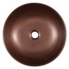 PRIORI keramické umývadlo na dosku, priemer 41,5cm, meď