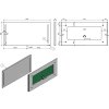 Zrkadlo s LED osvetlením LABE, 120 cm, 3 cm, 60 cm