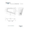 Asymetrická vaňa INTIMA DUO SLIM, Bez nožičiek, 170 × 125 cm, Ľavé