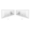 Asymetrická vaňa INTIMA DUO SLIM, Bez nožičiek, 170 × 125 cm, Pravé