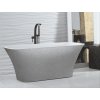 Voľne stojaca vaňa ASSOS S-LINE Glam - strieborná, 160 × 70 cm