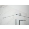 DECO WALK-IN W1, 150 cm, Acidato bezpečnostné sklo - 6 mm, Hliník ossidato