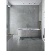 Voľne stojaca vaňa ZOYA Glam - strieborná, 150 × 75 cm, Pravé