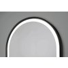 Zrkadlo s LED osvetlením ERFURT BLACK, 50 cm, 100 cm