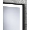 Zrkadlo s LED osvetlením LOBURG BLACK, 60 cm, 80 cm