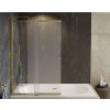 Vaňová zástena EASY SLIDE GOLD, 100 cm, Univerzálna Ľavé / Pravé, Číre bezpečnostné sklo - 4 mm, Zlatá