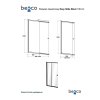 Vaňová zástena EASY SLIDE GOLD, 100 cm, Univerzálna Ľavé / Pravé, Číre bezpečnostné sklo - 4 mm, Zlatá