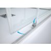 Sprchové dvere ESSENCE N2FS, 150 cm, Stampato C bezpečnostné sklo - 6 mm, Hliník ossidato  DOPRAVA ZADARMO