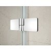 TRINITY CHROME štvorcová sprchová zástena 800x800mm, rohový vstup, číre sklo