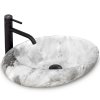 REA - Umyvadlo na desku Roxy B Stone L. 49x31 šedé REA-U6651