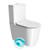 KUBE X WC kombi, Swirlflush, spodný/zadý odpad, biela ExtraGlaze