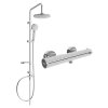 MEXEN/S - Carl sprchový sloup včetně sprchové termostatické baterie Kai, chrom 77100240-00