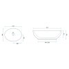 REA - Umyvadlo na desku Carola Slim 51,5x39 bílé REA-U8198