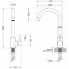 MEXEN - Foggia černá dřezová baterie 671800-70