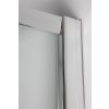 Sprchový asymetrický kút + vanička VENETS, 120 cm, 80 cm,  Ľavé (SX), Číre bezpečnostné sklo - 5 mm, Chróm/Leštený hliník (ALU)