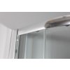 Sprchový asymetrický kút + vanička VENETS, 120 cm, 80 cm,  Ľavé (SX), Číre bezpečnostné sklo - 5 mm, Chróm/Leštený hliník (ALU)