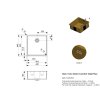 Nerezový dřez Reginox New York 40x40, R35139, Gold Flax R35139