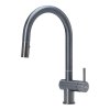 Dřezová baterie Reginox Flint, R35993, Gun Metal Silver R35993  DOPRAVA ZADARMO