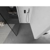 MEXEN/S - Kioto L Sprchová zástěna WALK-IN 70 x 200, černý vzor, grafit kartáčovaná 800-070-103-66-70