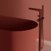 OMNIRES - CONTOUR stojánková vanová baterie, kartáčovaná měď CT8033CPB