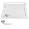 REA - Sprchový kout City 90x90 Nickel Brush Bez sprchové vaničky REA-K6496