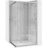 REA - Sprchový kout City 80x100 Nickel Brush Bez sprchové vaničky REA-K6497