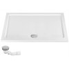 REA - Sprchový kout City 80x100 Nickel Brush Bez sprchové vaničky REA-K6497