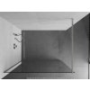 MEXEN/S - Kioto Sprchová zástěna WALK-IN 90 x 200, transparent 8 mm, nikl kartáčovaná 800-090-101-97-00