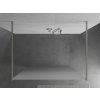 MEXEN/S - Kioto samostatně stojící sprchová zástěna 100 x 200, dekor 8 mm, nikl kartáčovaná 800-100-002-97-30
