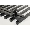 Akčný set: radiátor DARVEL čierna farba + ventil HYBRID, Čierna , 50 cm, 125 cm, Spodná 50 mm