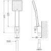 MEXEN/S - Mino R45 vanová baterie s příslušenstvím, černá 7243R45-70