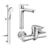 MEXEN/S - Kama DF05 SET umyvadlová baterie + sprchová s příslušenstvím , chrom 72514DF05-00