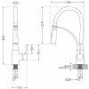 MEXEN/S - Matias granitový dřez 1.5 s odkapávačem včetně baterie Aster, bílá 6502-20-73450-07