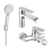 MEXEN/S - Pecos R40 Set umyvadlové a vanové baterie s příslušenstvím, chrom 72703R40-00