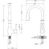 MEXEN - Savita dřezová baterie, zlato 672601-50